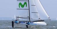 El Nacra 17 "Movistar" de Fernando Echávarri y Tara Pacheco, a por la Medemblik Regatta